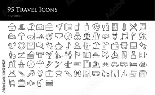 95 Travel Icons