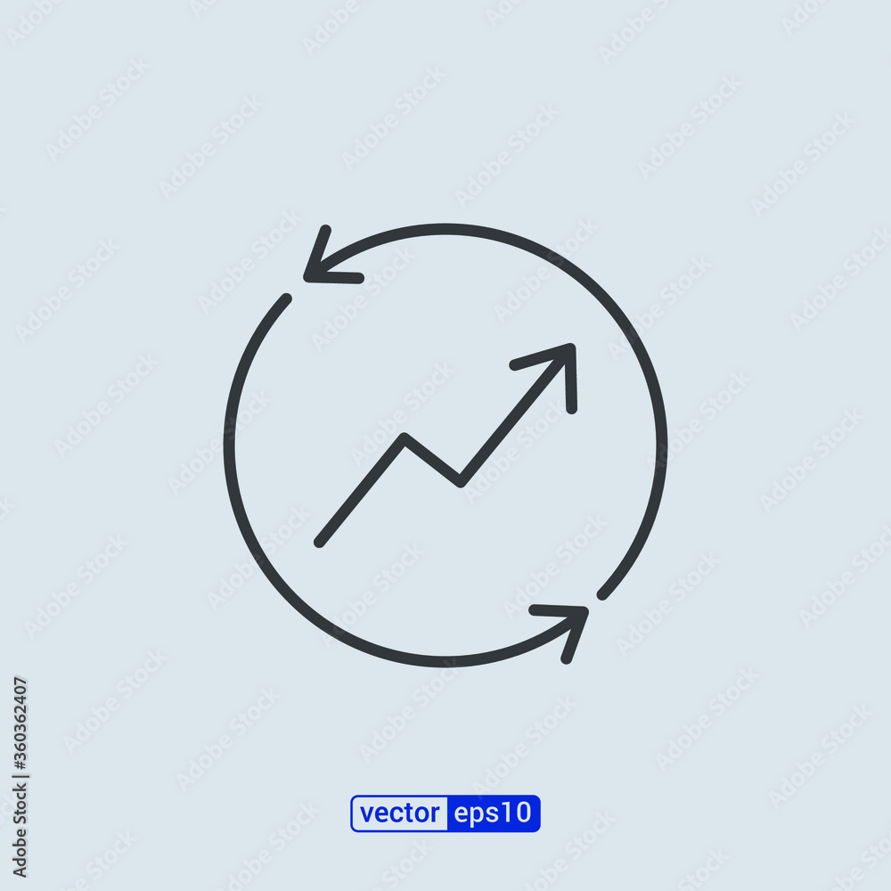 Improvement icon, line symbols. Editable stroke vector illustration eps10 Improvement icon, line symbols. Editable stroke vector illustration eps10