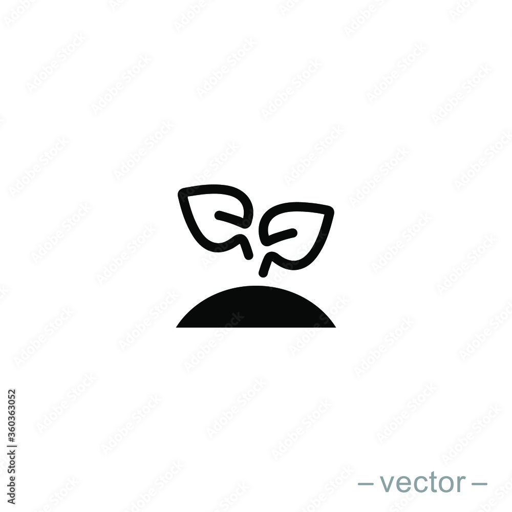 Seed and seeding icon vector. Eps 10 Seed and seeding icon vector. Eps 10