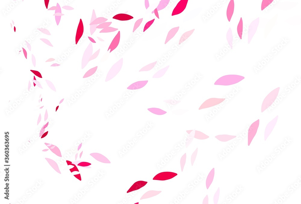 Light Pink vector abstract backdrop with leaves. Light Pink vector abstract backdrop with leaves.