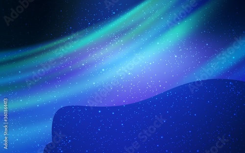 Light BLUE vector background with galaxy stars. Shining colored illustration with bright astronomical stars. Pattern for astronomy websites.