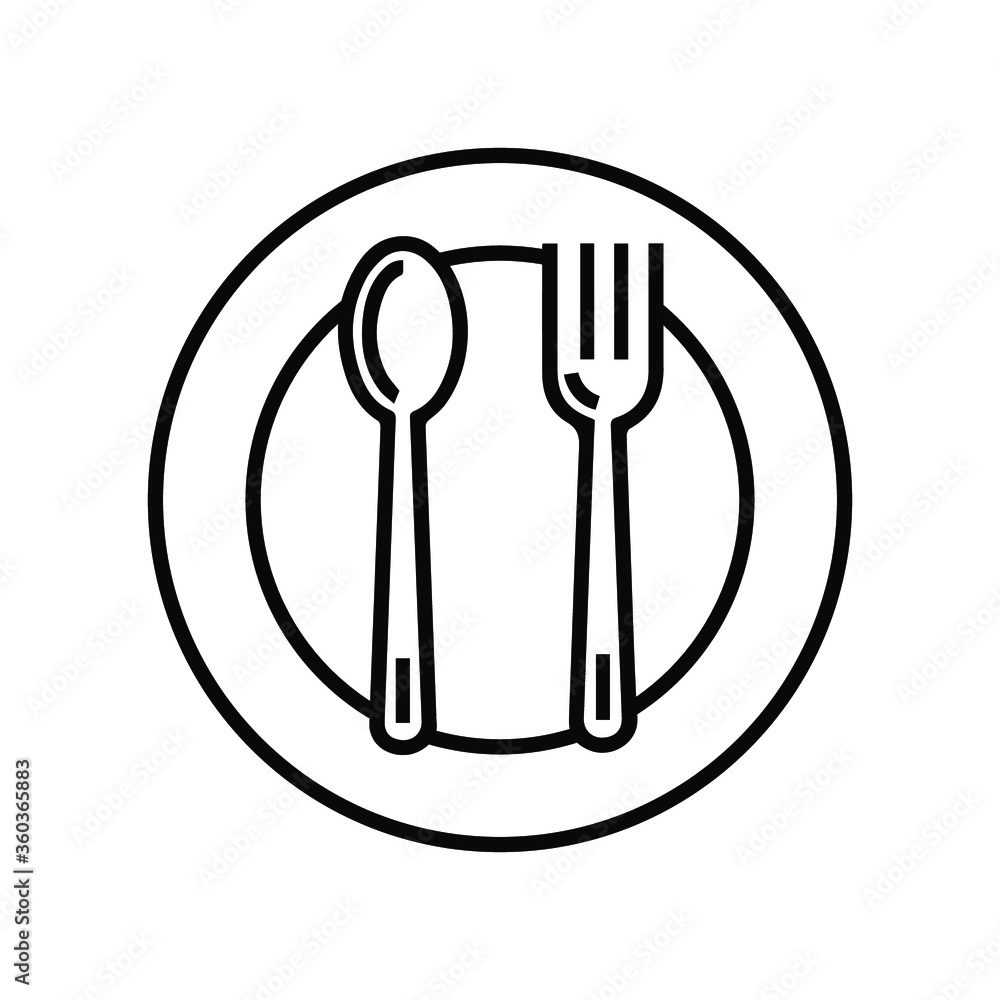Spoon and fork Icon vector templates. EPS 10 Spoon and fork Icon vector templates. EPS 10