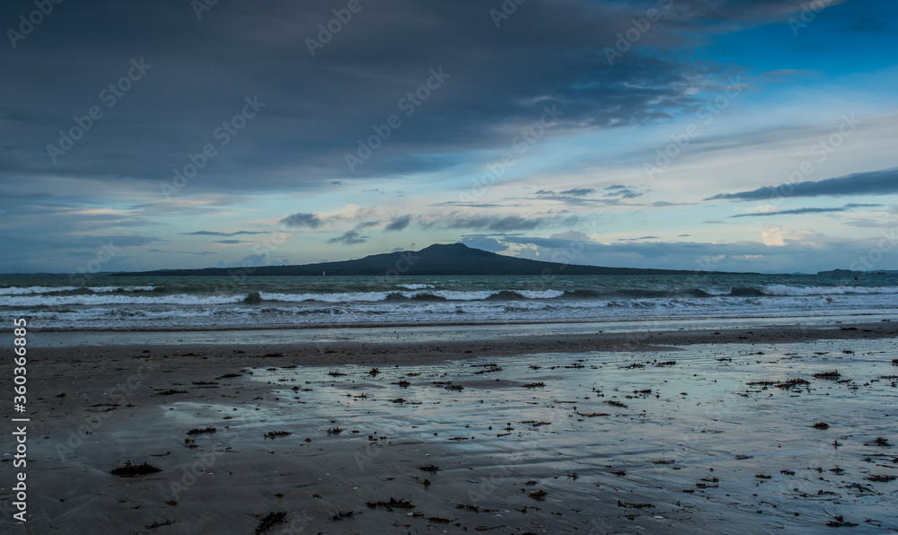 Rangitoto island volcanic area in Auckland New Zealand Rangitoto island volcanic area in Auckland New Zealand