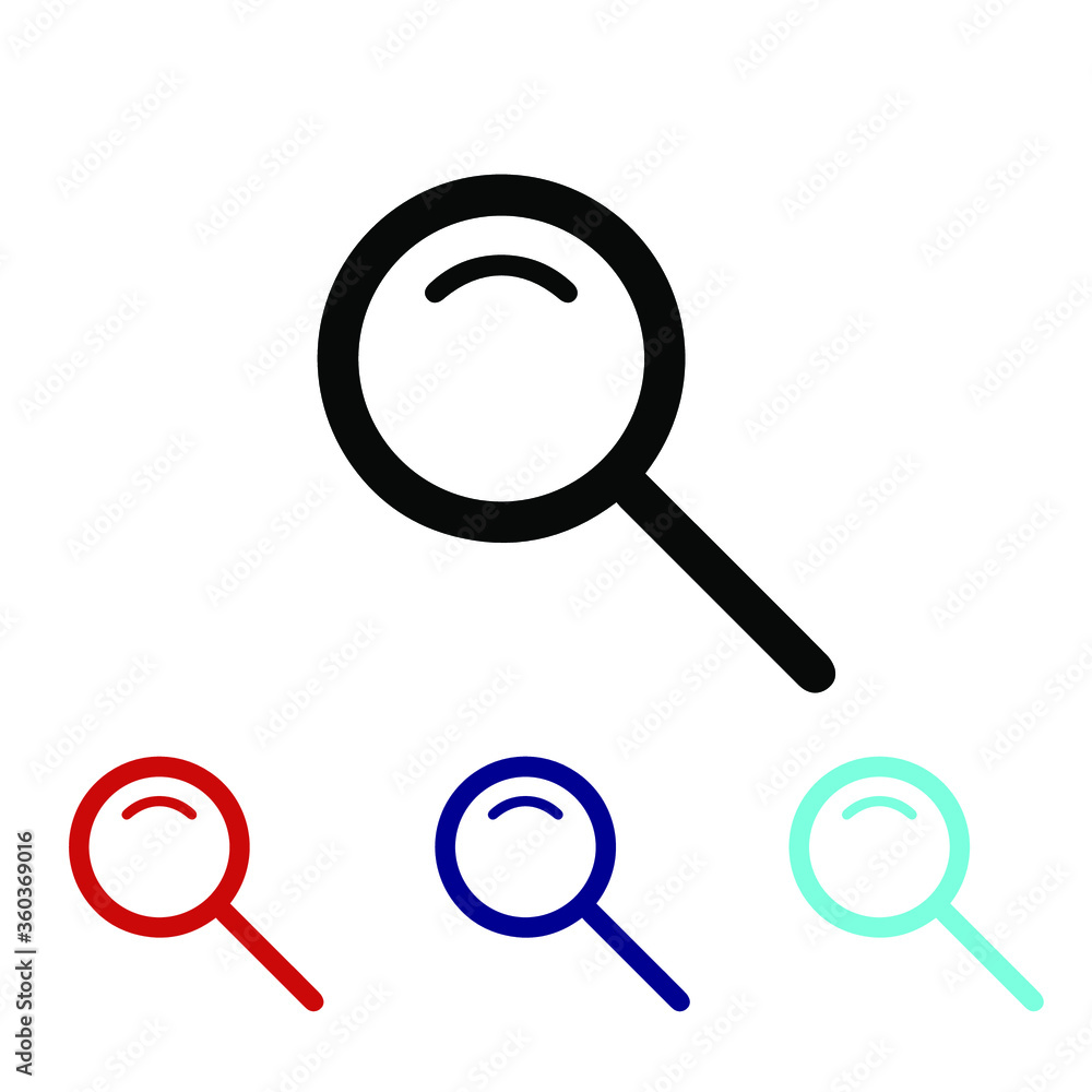 Magnify icon vector Search Symbol. Solid style. EPS 10. Magnify icon vector Search Symbol. Solid style. EPS 10.
