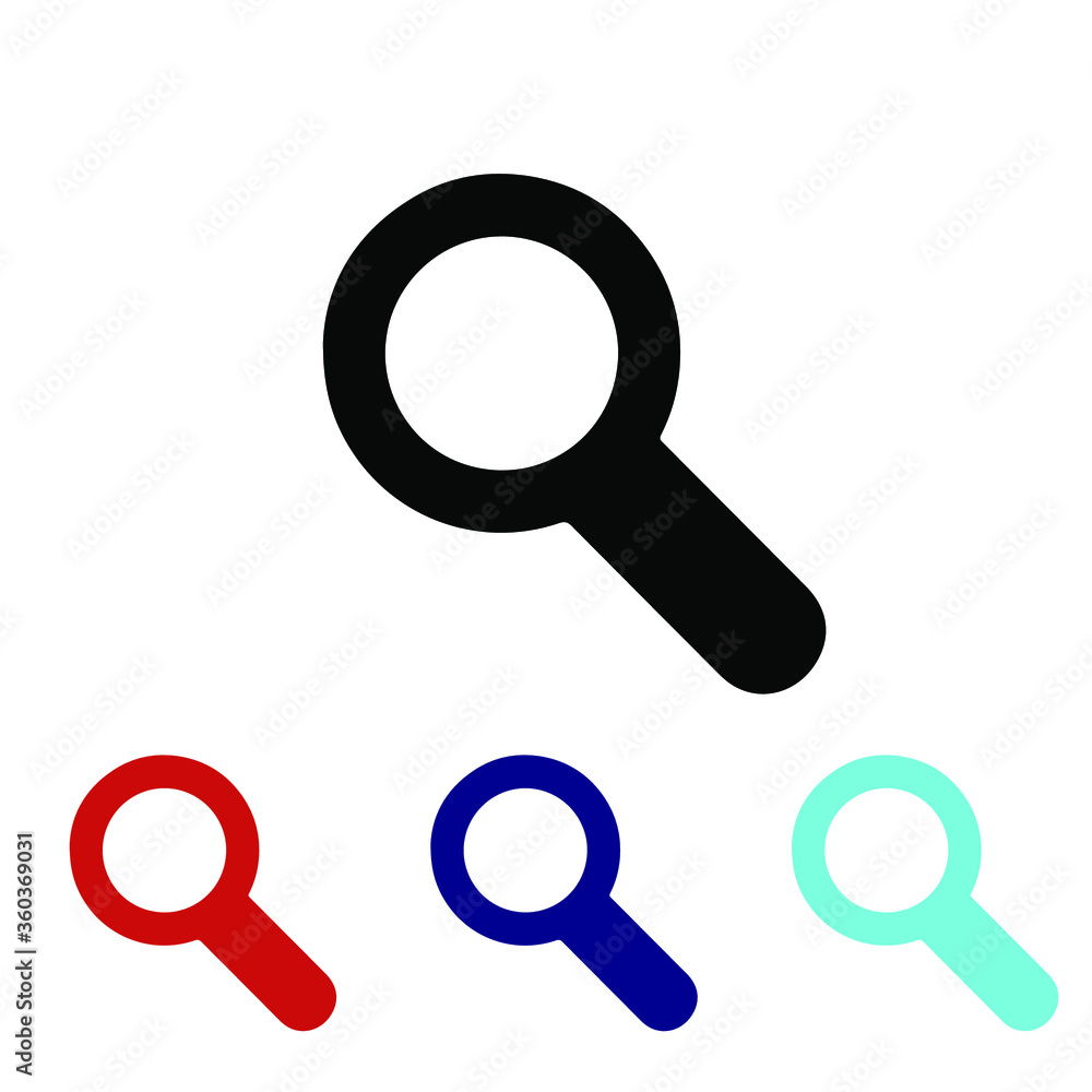 Magnify icon vector Search Symbol. Solid style. EPS 10. Magnify icon vector Search Symbol. Solid style. EPS 10.