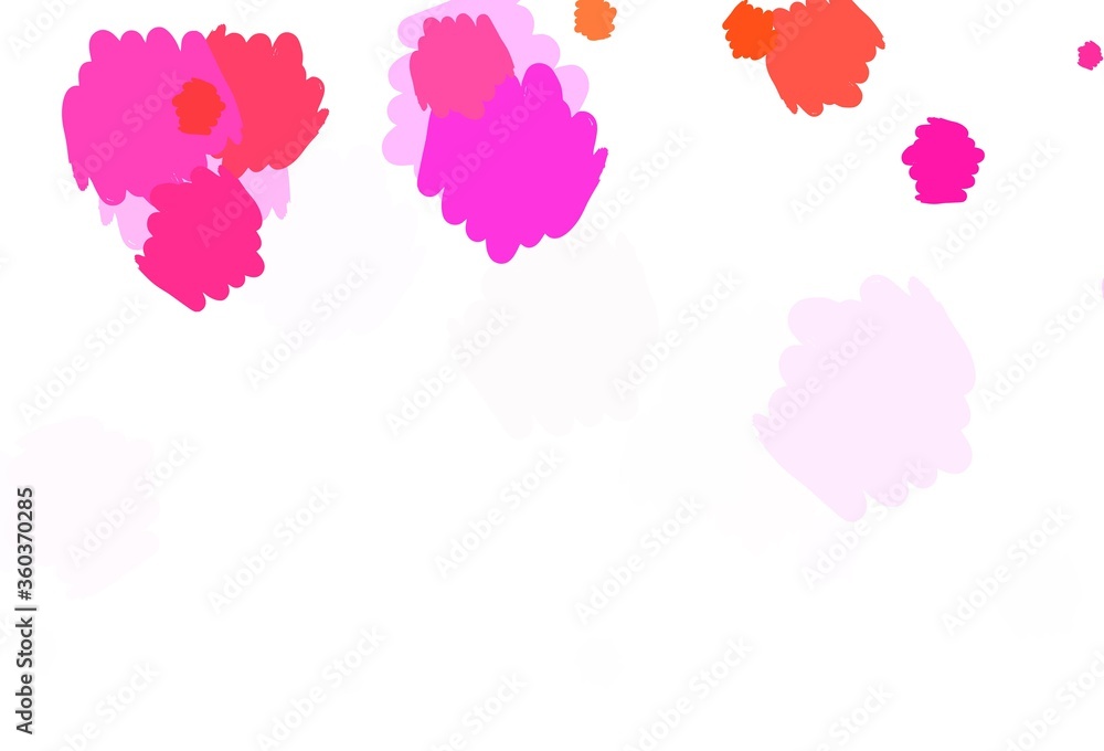 Light Pink, Red vector backdrop with memphis shapes. Light Pink, Red vector backdrop with memphis shapes.