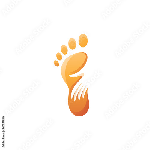 Foot and Care Hand Spa Treatment Logo Icon