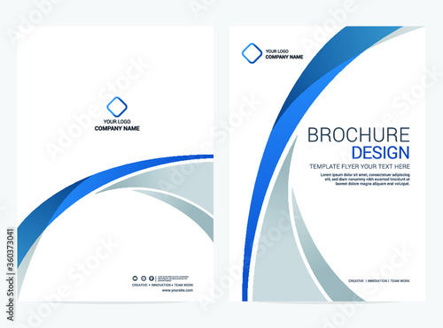 Brochure template flyer background for business design. EPS 10