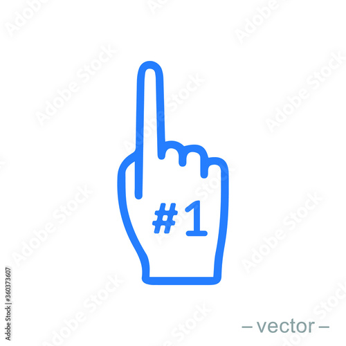 Wallpaper Mural Fan Number One. Vector Illustration. Eps 10. Torontodigital.ca