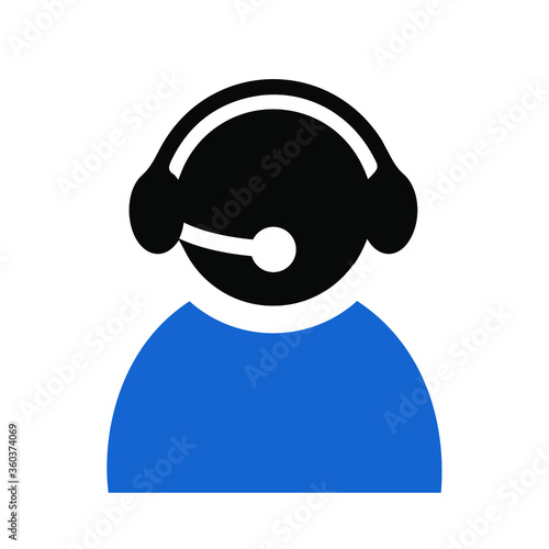 Telemarketers icon. Logo element illustration. telemarketers symbol design. colored collection. telemarketers concept. Can be used in web and mobile