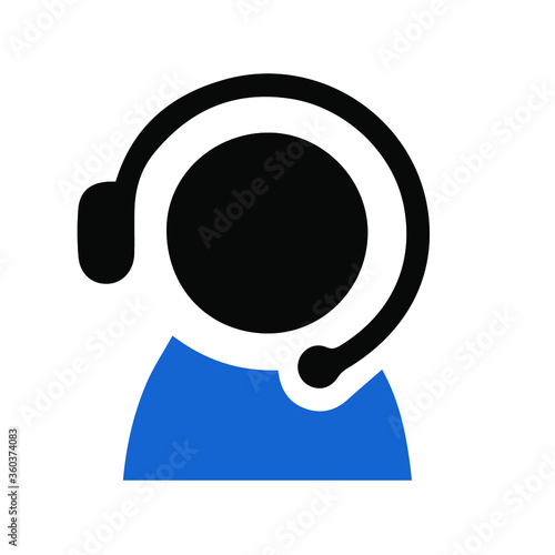 Telemarketers icon. Logo element illustration. telemarketers symbol design. colored collection. telemarketers concept. Can be used in web and mobile