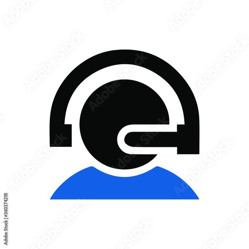 Telemarketers icon. Logo element illustration. telemarketers symbol design. colored collection. telemarketers concept. Can be used in web and mobile