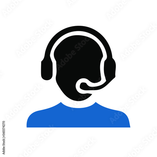 Telemarketers icon. Logo element illustration. telemarketers symbol design. colored collection. telemarketers concept. Can be used in web and mobile