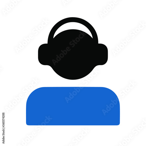 Telemarketers icon. Logo element illustration. telemarketers symbol design. colored collection. telemarketers concept. Can be used in web and mobile