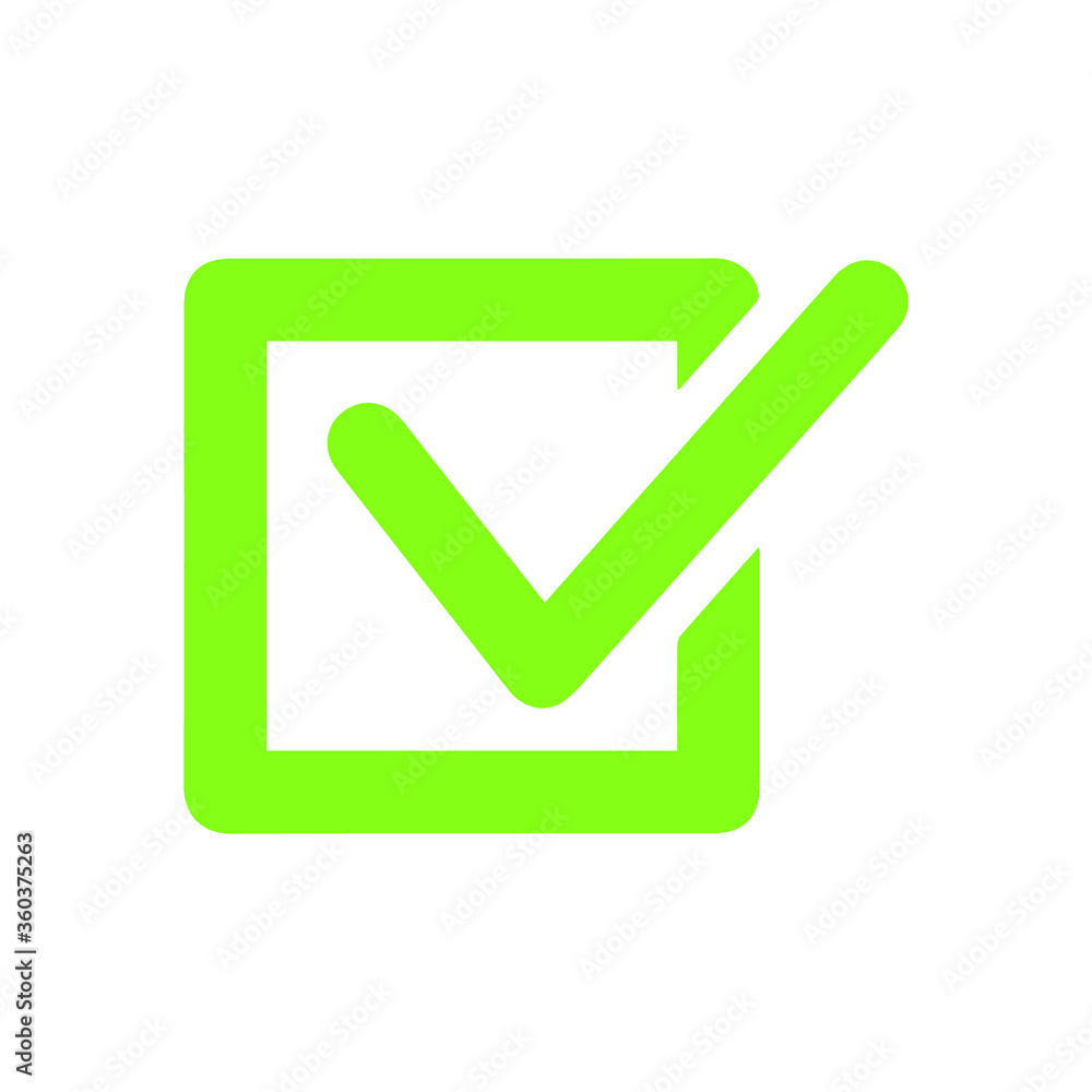 Check mark vector icon. Checkmark right symbol tick sign. Ok button correct circle icon. Check mark vector icon. Checkmark right symbol tick sign. Ok button correct circle icon.