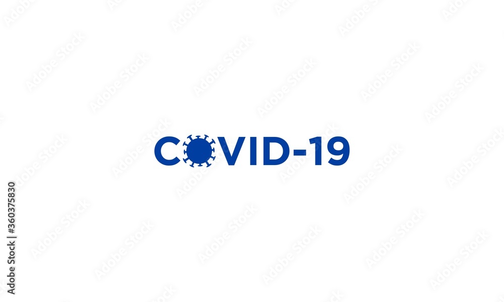 Illustration graphic vector of corona virus on the world, coronavirus infection. WHO launches new official name for coronavirus disease called COVID-19. Corona virus logo microbe, outbreak Covid-19	
