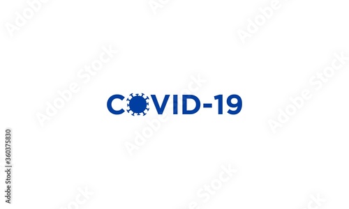 Illustration graphic vector of corona virus on the world, coronavirus infection. WHO launches new official name for coronavirus disease called COVID-19. Corona virus logo microbe, outbreak Covid-19	
