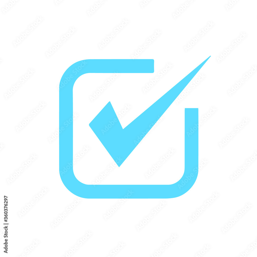 Check mark vector icon. Checkmark right symbol tick sign. Ok button correct circle icon. Check mark vector icon. Checkmark right symbol tick sign. Ok button correct circle icon.