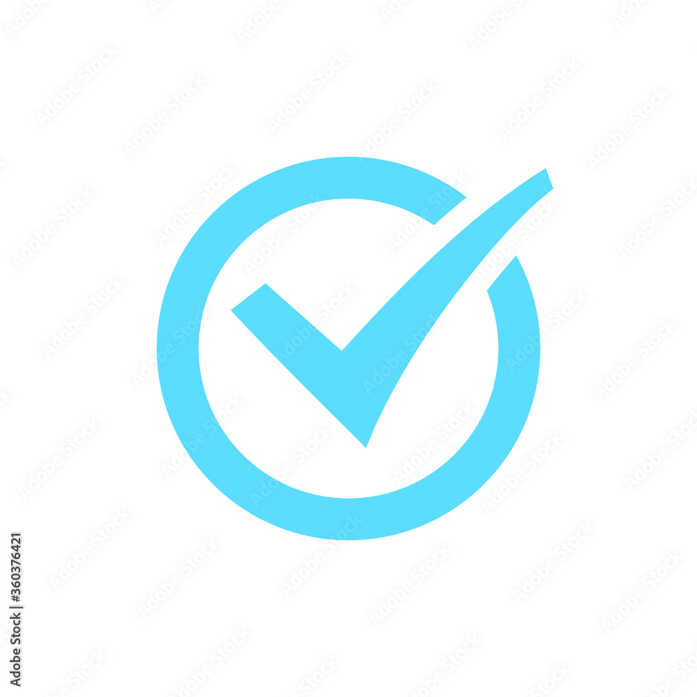Check mark vector icon. Checkmark right symbol tick sign. Ok button correct circle icon. Check mark vector icon. Checkmark right symbol tick sign. Ok button correct circle icon.