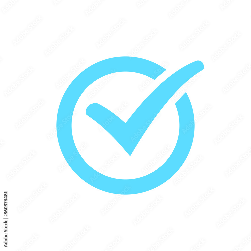 Check mark vector icon. Checkmark right symbol tick sign. Ok button correct circle icon. Check mark vector icon. Checkmark right symbol tick sign. Ok button correct circle icon.