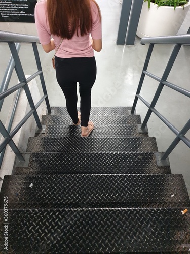 
Staircase old color steel