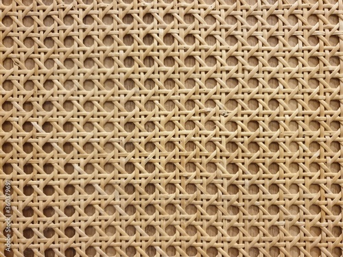 handcraft of bamboo weave texture for background.