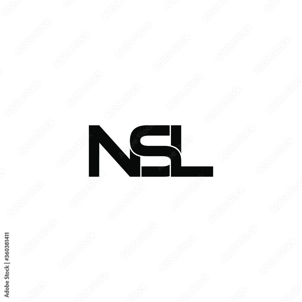 nsl letter original monogram logo design nsl letter original monogram logo design