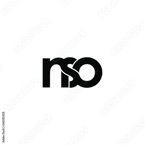 Wallpaper Mural nso letter original monogram logo design Torontodigital.ca