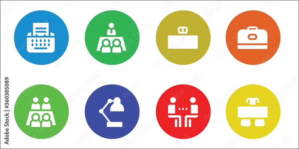 workplace icon set