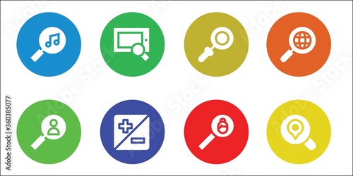 scrutiny icon set