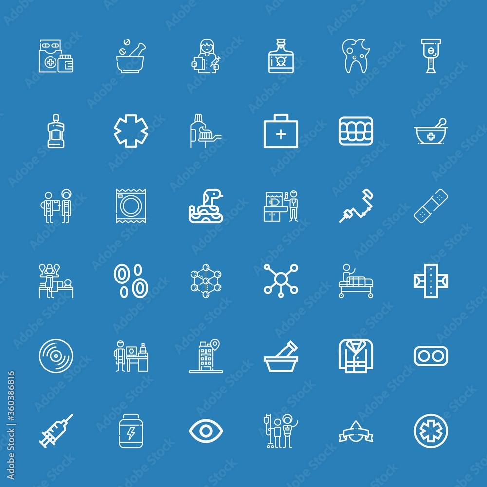 Editable 36 medicine icons for web and mobile Editable 36 medicine icons for web and mobile
