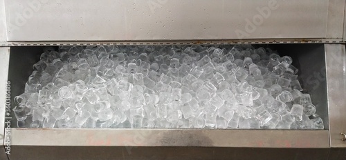 Stainless steel ice machine