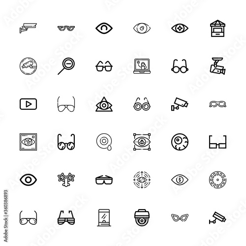 Editable 36 see icons for web and mobile