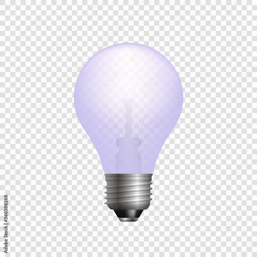 Realistic 3d light bulb. Realistic 3d light bulb.