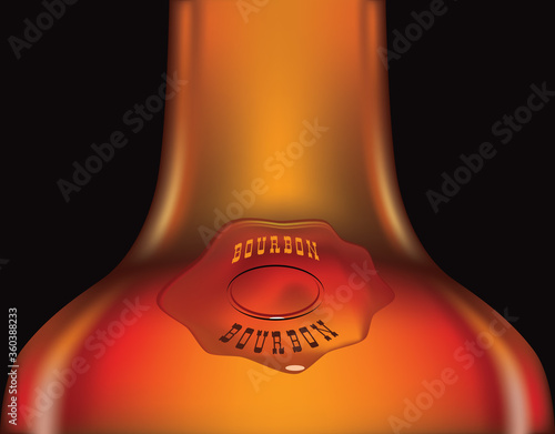 Bourbon bottle neck