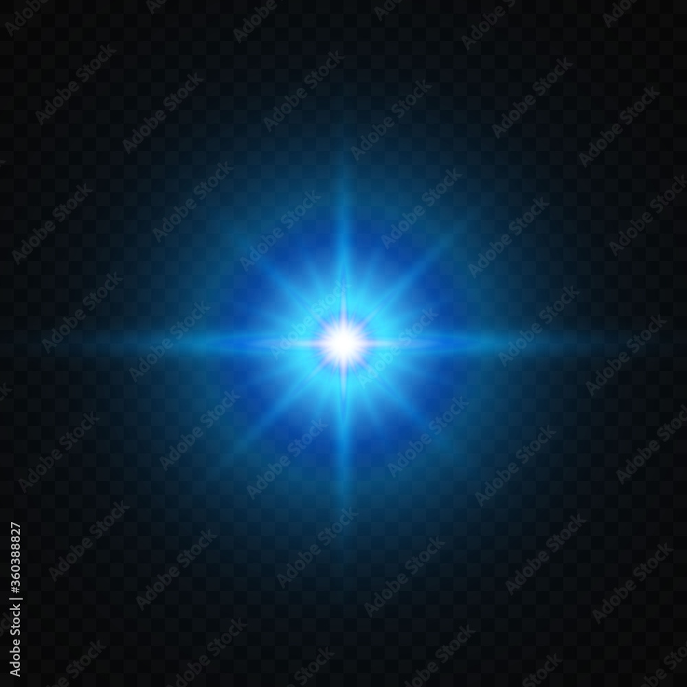 Sun light flash with lens flare effect Sun light flash with lens flare effect