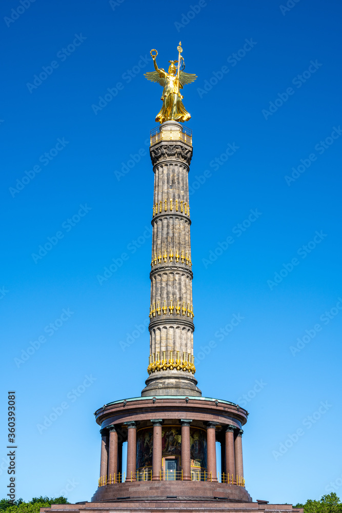 The Victory Column in the Tiergarten in Berlin, Germany