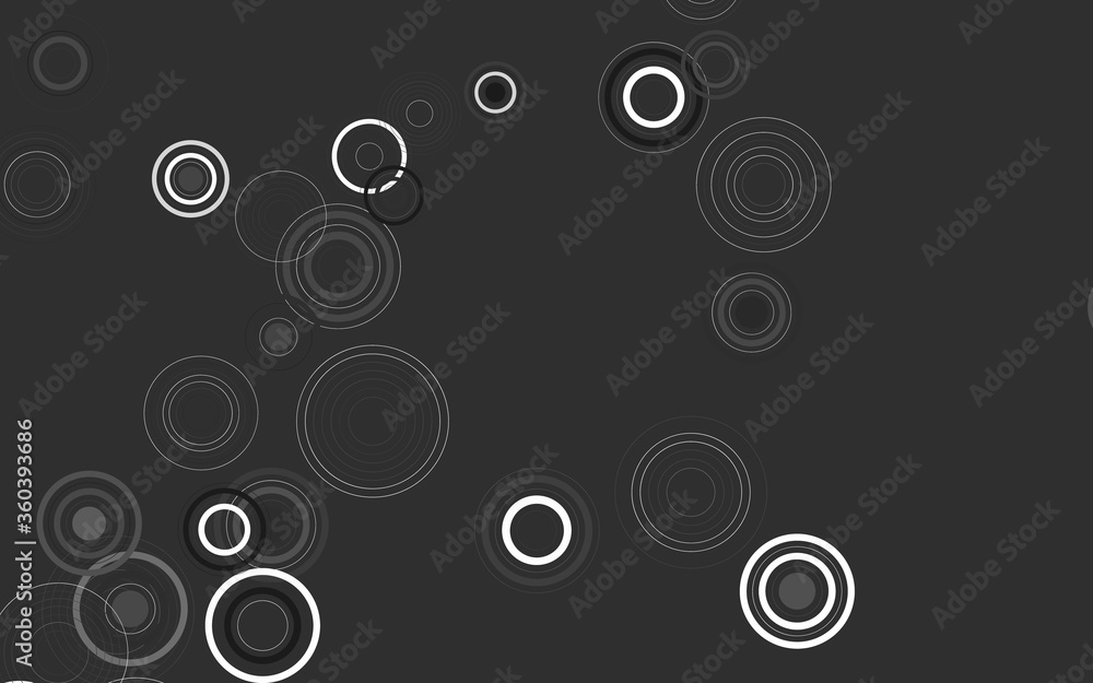 Light Gray vector background with bubbles. Light Gray vector background with bubbles.