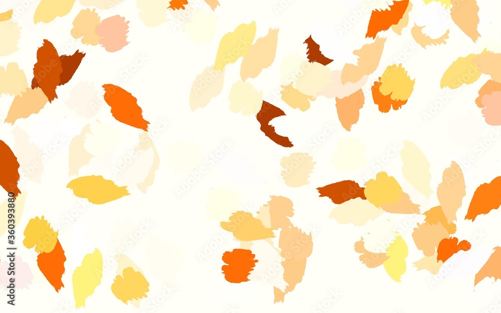 Fototapeta premium Light Red, Yellow vector pattern with random forms.