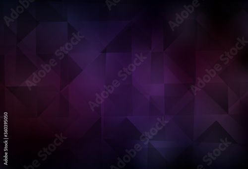 Dark Pink, Yellow vector polygon abstract layout.