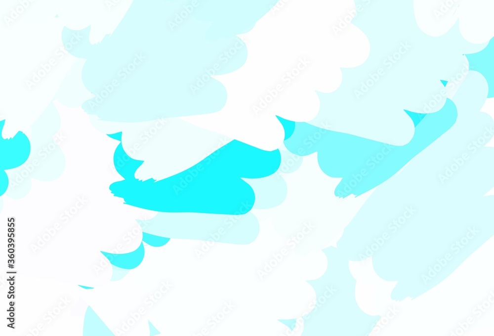 Light Blue, Green vector pattern with random forms. Light Blue, Green vector pattern with random forms.