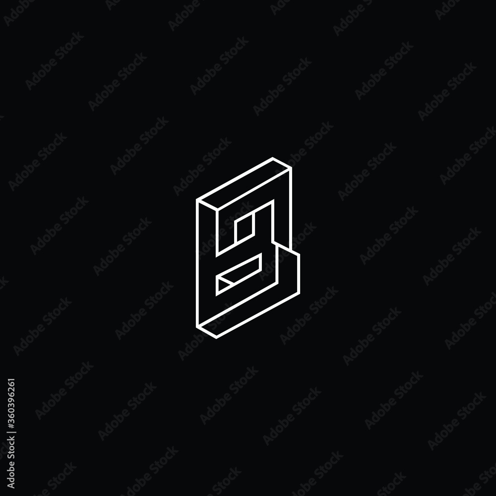 Professional Innovative 3D Initial B Logo And BB Logo Letter B BB