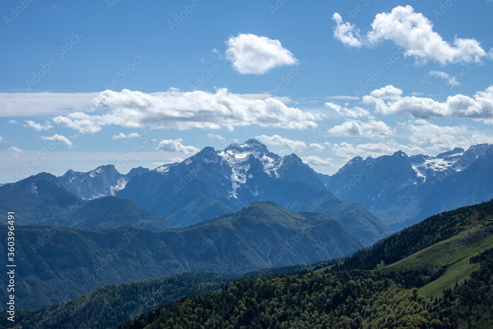 beautiful high mountain landscape Alps view