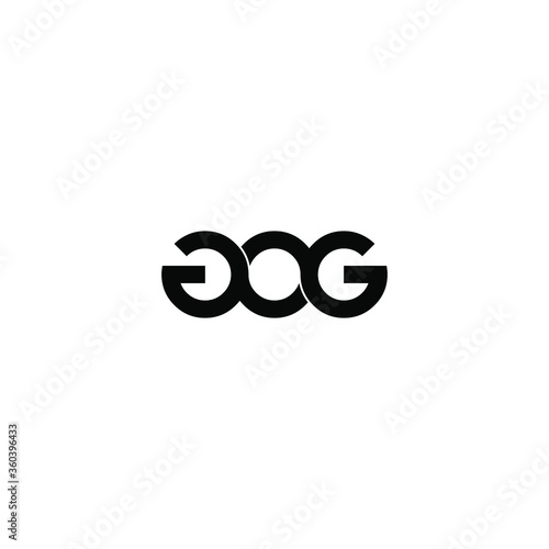 Wallpaper Mural gog letter original monogram logo design Torontodigital.ca