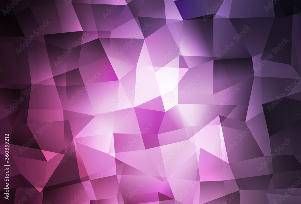 Dark Pink vector gradient triangles texture. Dark Pink vector gradient triangles texture.