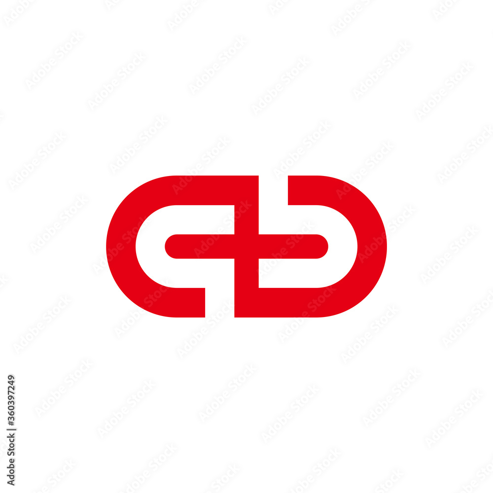 abstract letter qb negative space geometric simple logo vector abstract letter qb negative space geometric simple logo vector