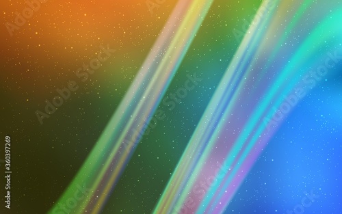 Light Blue, Yellow vector texture with milky way stars. Modern abstract illustration with Big Dipper stars. Best design for your ad, poster, banner.