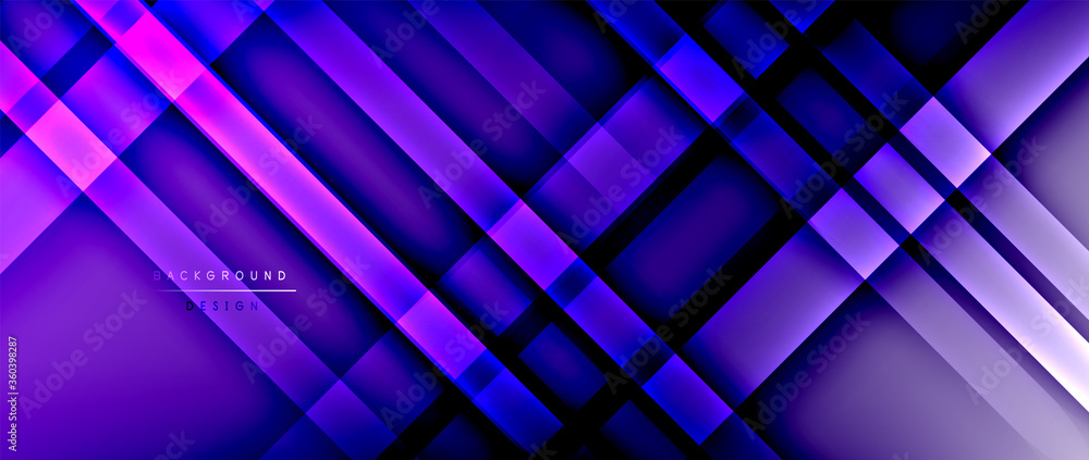 Bright gradient neon lines abstract background Bright gradient neon lines abstract background