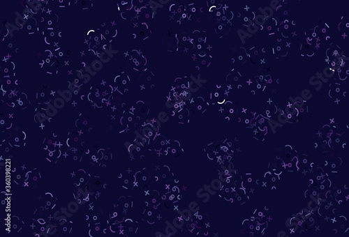 Light Purple, Pink vector layout with algebra elements.