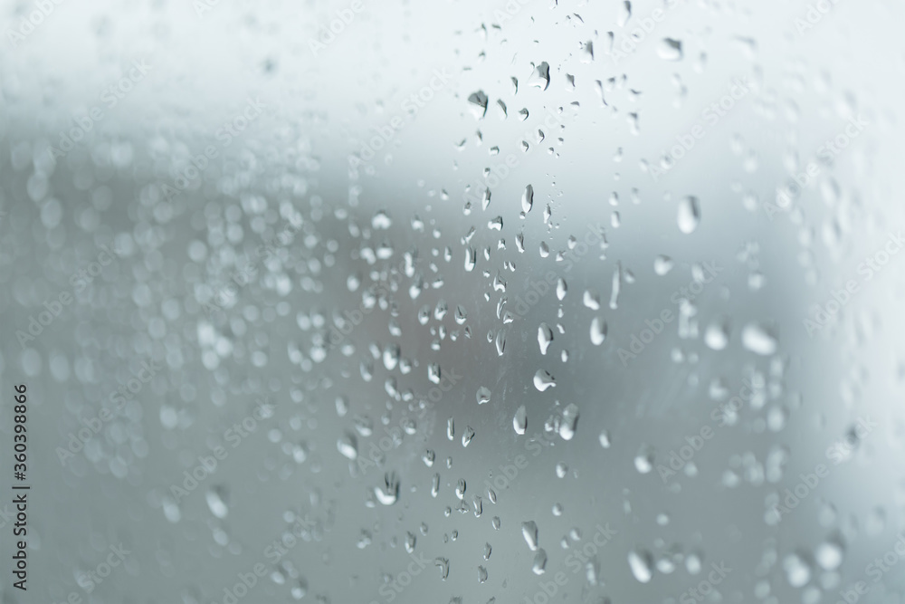 Heavy rain on the window Heavy rain on the window